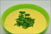 Крем-суп из лосося и тыквы