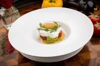 Кабачки с томатами и щучьей икрой