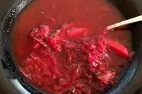 Сладкий борщ без капусты