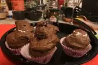 Шоколадно-банановый маффин