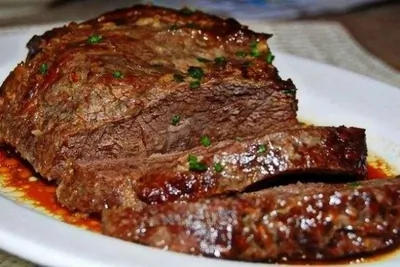 Телятина тушеная в пиве