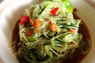 Острый салат из огурцов