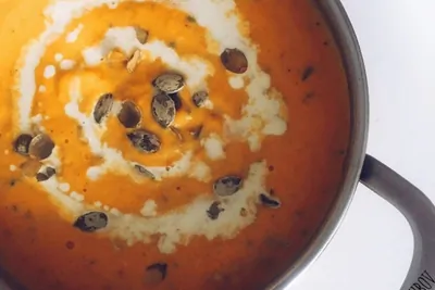 Тыквенный суп-пюре со сливками