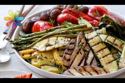 Овощи-гриль с песто