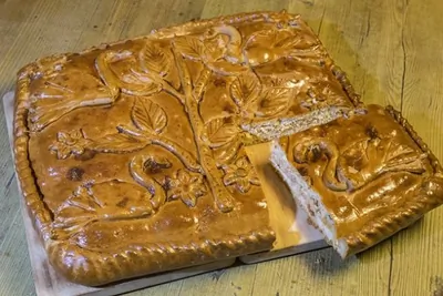 Пирог из семги и судака