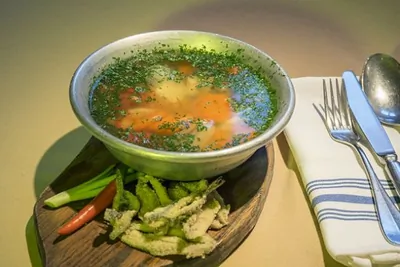 Уха из трех видов рыб