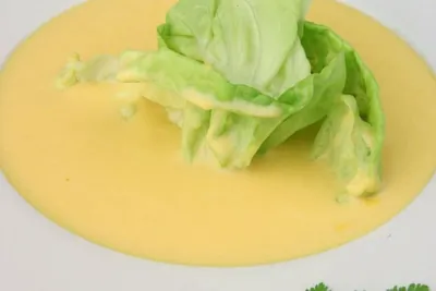 Суп-пюре из тыквы с латуком