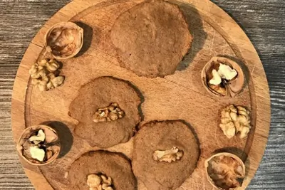 Диетическое гречневое печенье с грецким орехом