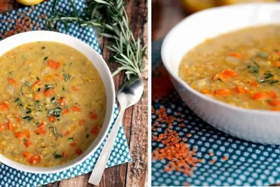 Чечевичный суп с курицей