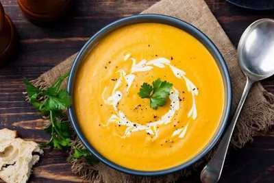 Пряный тыквенный суп-пюре