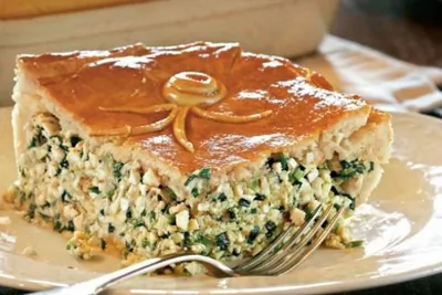 Кулебяка с курицей