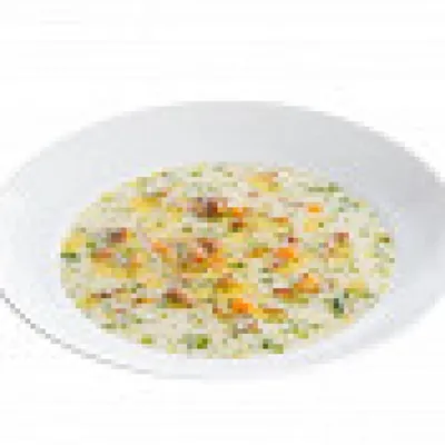 Сырный суп с лисичками