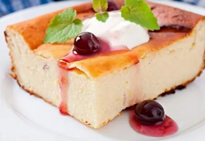 Творожная запеканка с медом