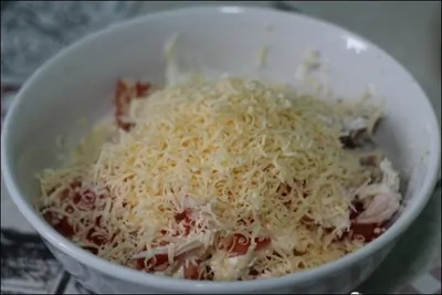 Быстрый салат с курицей