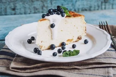 Творожная запеканка с мукой из полбы