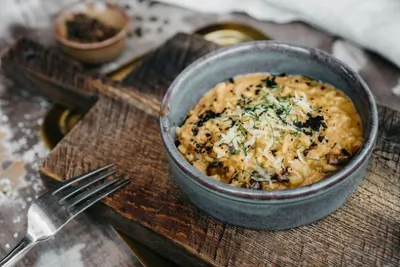 Ризотто с грибами и трюфельным маслом