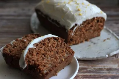 Морковный кекс с грушей