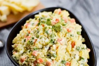 Веганский оливье