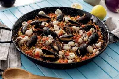 Испанская лапша «Минутка» с морепродуктами