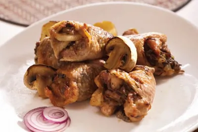 Фаршированная куриная шея — гефилте гелзеле