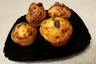 Творожные булочки с шоколадом