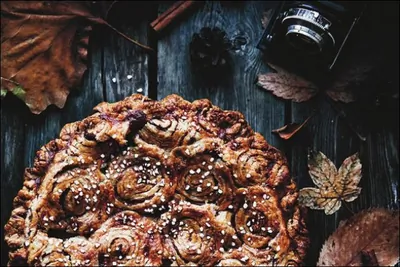 Коричный ролл-пай с яблоками