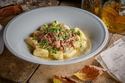 Картофельные ньокки с томленой уткой