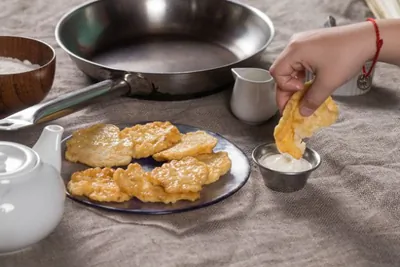 Оладьи из малоглазого макруруса