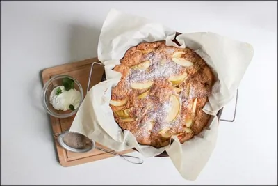 Яблочный пирог на растительном спреде