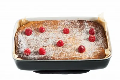 Творожная запеканка с малиной