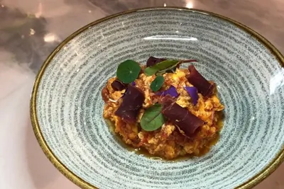 Яичница с бастурмой