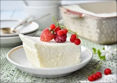 Двухслойная творожная запеканка