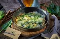 Грузинский омлет со шпинатом