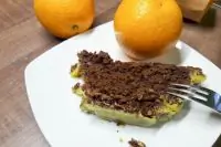 Шоколадно-тыквенный кекс с имбирно-апельсиновой глазурью