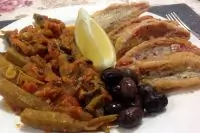 Тушеная бамия