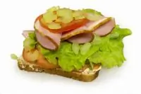 Смёрребрёд с ветчиной