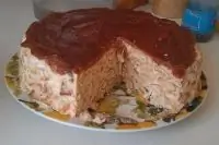 Сметанный десерт с солеными крекерами