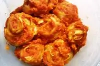 Ленивые пельмени на овощах