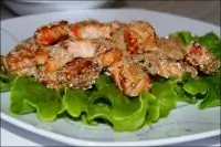 Семга в кунжуте