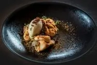 Блинчики с каштановым медом и грушей