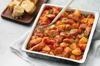 Рагу с картофелем и сосисками