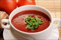 Томатный суп с луком