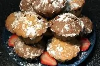 Кексы с брусникой