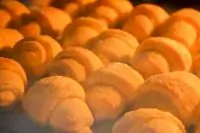 Творожные рогалики с сахаром