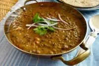 Дал из зеленой чечевицы