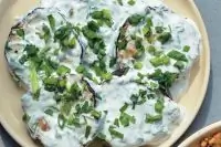 Быстрый салат из баклажанов