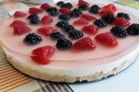 Творожный чизкейк без выпечки и сахара