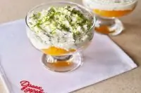 Творожный крем с мандаринами и ароматом лайма