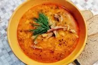 Кислые щи с гусем