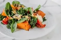 Печеная тыква c кейлом и камамбером